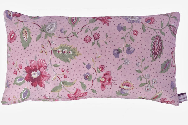 Zirbenkissen handgefertigt mediterran 20 x 40 cm Jardin rosa