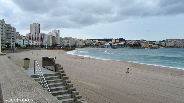 Strand Playa del Orzan und Playa de Riazor