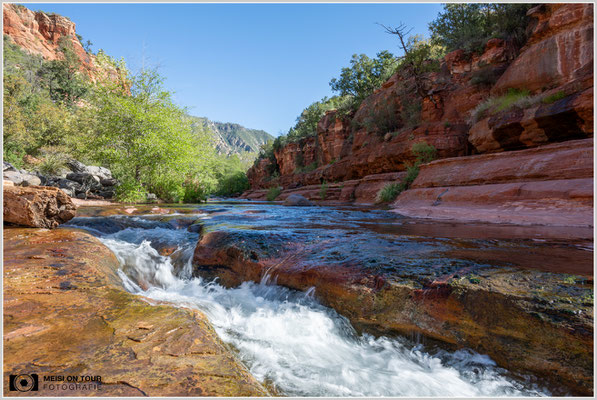 Slide Rock Canyon nahe Sedona | Nikon Z8, NIKKOR Z 24-120 mm 1:4 S (24 mm), ISO 125, 1/25, f/20