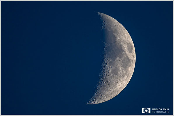 Mond  |  Nikon Z9, NIKKOR Z 800 mm 1:6,3 VR S mit TC2,0x (1600 mm), ISO 200, 1/200s, f/13