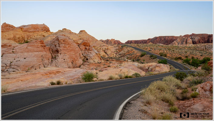Mouse's Tank Road im Valley of Fire State Park | Nikon Z8, NIKKOR Z 24-120 mm 1:4 S (46 mm), ISO 400, 1/25, f/16