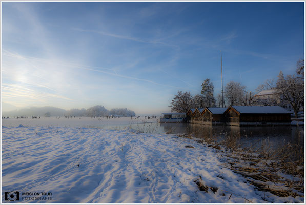 Teilweise zugefrorener Staffelsee  |  Nikon Z9, NIKKOR Z 24-120 mm 1:4 S (24 mm), ISO 100, 1/60s, f/18