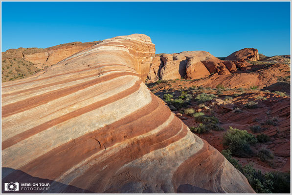 Fire Wave im Valley of Fire State Park | Nikon Z8, NIKKOR Z 20 mm 1:1,8 S, ISO 100, 1/100, f/13