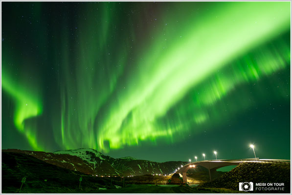 Nordlichter nahe Fredvang | Nikon Z9, NIKKOR Z 20 mm 1:1,8 S, ISO 3200, 2s, f/2