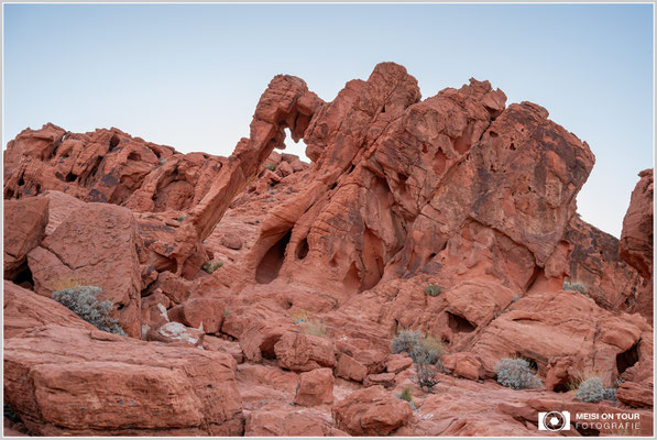 Elephant Rock im Valley of Fire State Park | Nikon Z8, NIKKOR Z 24-120 mm 1:4 S (50 mm), ISO 1000, 1/40, f/4