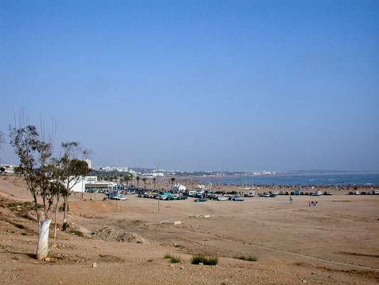 Der Strand von Agadir ist 9km lang