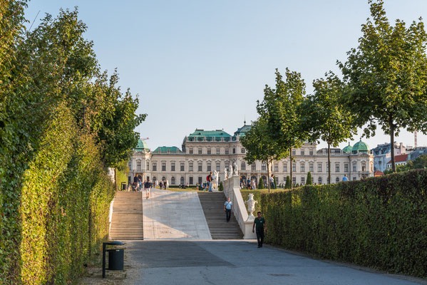 Blick zum oberen Belvedere.