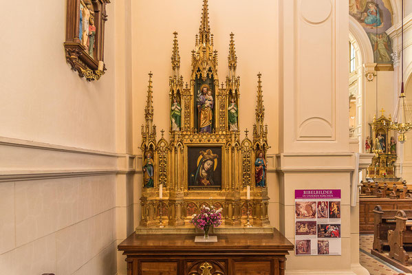 Gotischer Seitenaltar, Pfarrkirche Hl. Leonhard