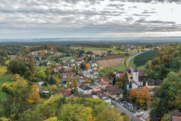 Klöch von der Aussichtsplattform der Burgruine