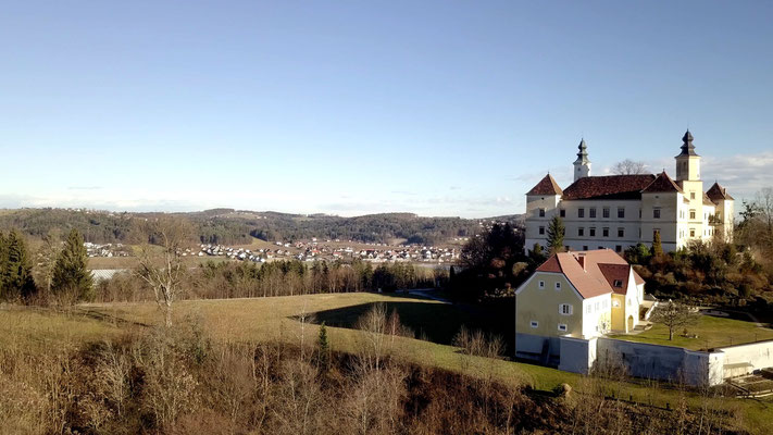 Schloss Freiberg. DJI Drohne