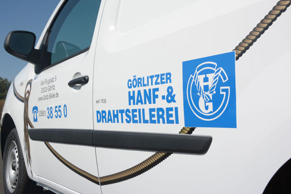 Fahrzeugbeschriftung für Hanf- und Drahtseilerei Goltz Görlitz