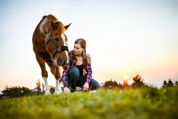 Fotoshooting mit Pferd in Schwarzenburg