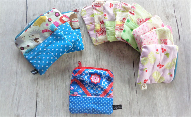 Minibags einzelne Mini Bag Taschen für Brötchenbeutel diverse Farben und Muster