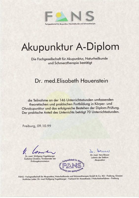 FANS - Akupunktur A-Diplom