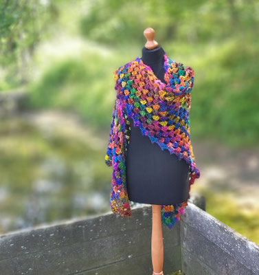 Omslagdoek | Stola | Fandango | handgemaakt | luxe|Cadeautip