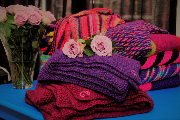 Bankkleed | Plaid| Grand Foulard| handgemaakt