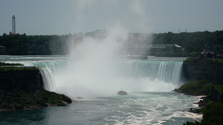 Niagara Fälle, links ist die USA, rechts ist Kanada