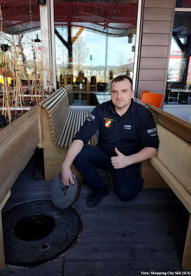 Neue Kunststoff-Schachtabdeckung für Shopping City Süd bei Wien