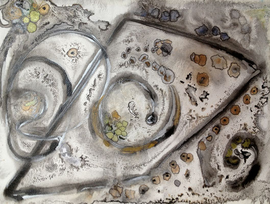 "FOSSILS III"  (11x14 matted to 16x20)   $300.
