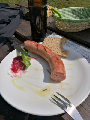 Essen auf der Blaubergalm