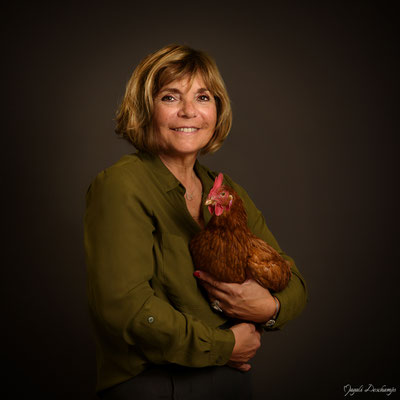 Photo avec une poule studio martigues