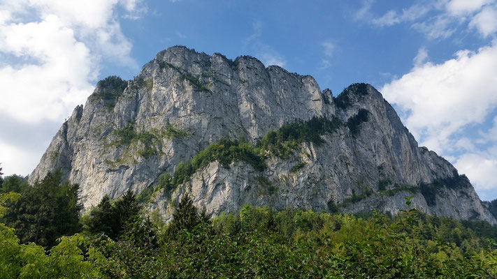 Die Drachenwand von unten