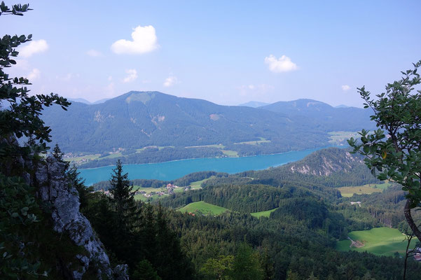 Erster Ausblick auf den Fuschlsee