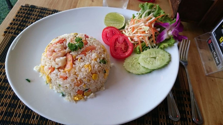 Reis mit Shrimps in Chiang Mai