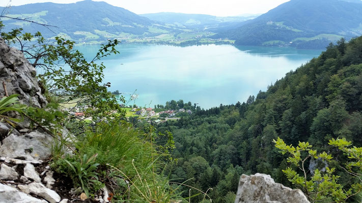Erster Ausblick auf den Mondsee