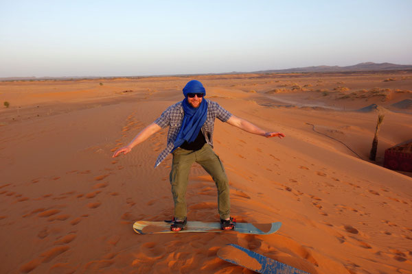 Ich auf dem Snowboard