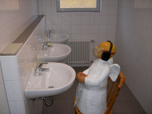 "Händewaschen nicht vergessen!"
