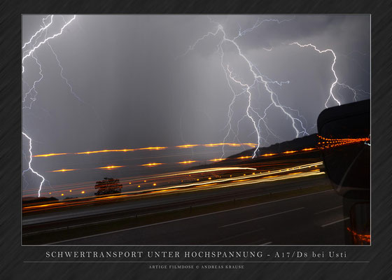 Autobahn A17/D8 Dresden-Prag vor Usti