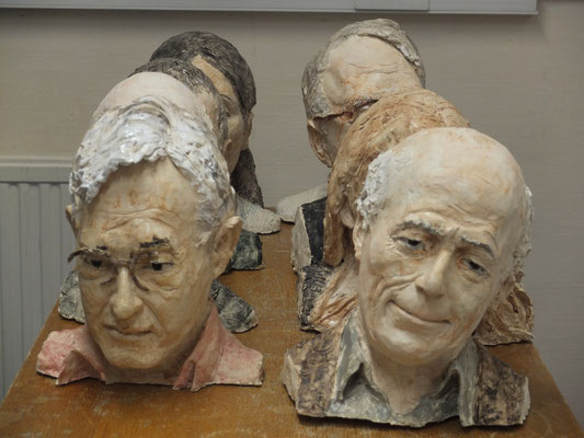 St Catherine's College, Oxford, Modelle zum Projekt: Heads in hedges