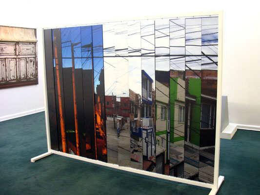 ClaroOscuro Interactivo. Fotografía digital, madera y estructura metálica. 180 cm X 250 cm. 2012