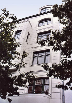 STUCKILLUSION,  Niebuhrstraße 1 Berlin-Charlottenburg, 2003, Auftraggeber: Ehepaar Kesou, Berlin,  Photo: Gert Neuhaus 