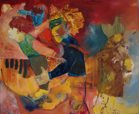 Kindheit, 2009, Öl auf Leinwand, 120 cm x 100 cm