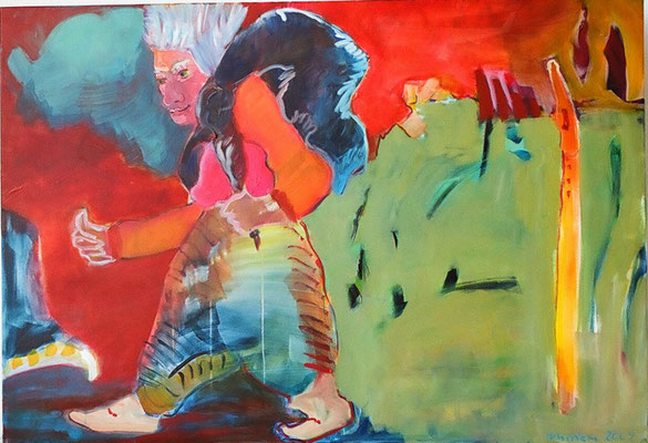 Alles ist Klang, 2009, Acryl auf Leinwand, 130 cm x 90 cm