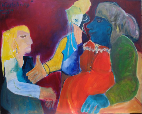 Vorstellung, 2008, Acryl auf Baumwolle, 100 cm x 80 cm