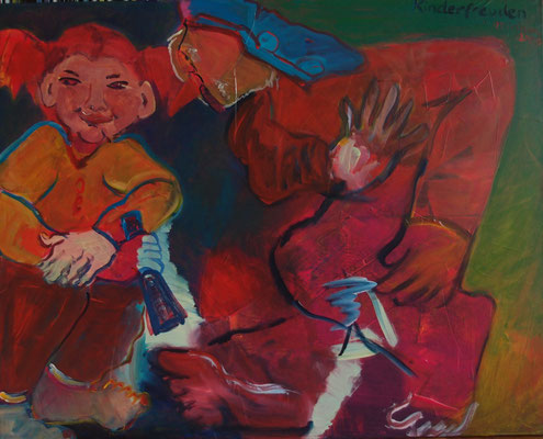 Kinderfreuden, 2008, Acryl auf Baumwolle, 100 cm x 80 cm