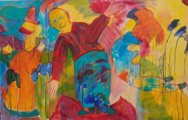 Frühling, 2016, Acryl auf Leinwand, 200 cm x 130 cm