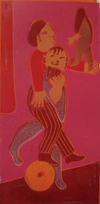Balance, 2023, Linolschnitt