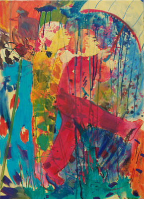 Regensegel, 2016, Acryl auf Leinwand, 105 cm x 145 cm