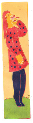 Blumenduft, 2023, Linolschnitt