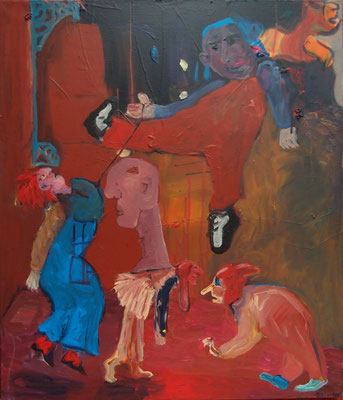 Bühne, 2010, Acryl auf Leinwand, 60 cm x 70 cm