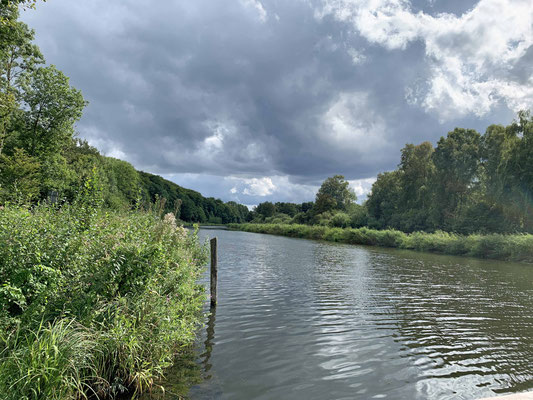 Der Elbe-Lübeck-Kanal ist doch gar nicht auf der Route  ?!?