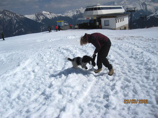 Oben war ganz viel Schnee ...