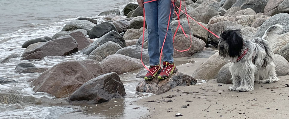 Dann sind da noch diese Wellen, die gefallen mir auch hier an der Ostsee gar nicht.