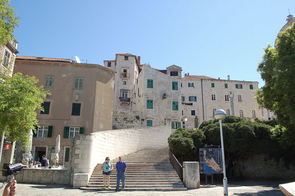 聖ヤコブ大聖堂への階段