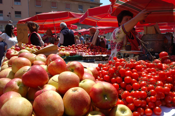 ドラツ青果市場（りんご、ミニトマト）