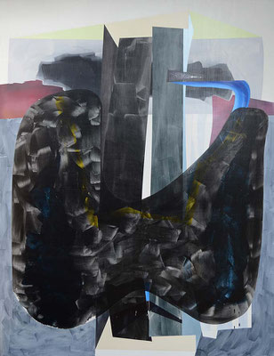 17null16 / mixed media, canvas / 219 x 169 cm